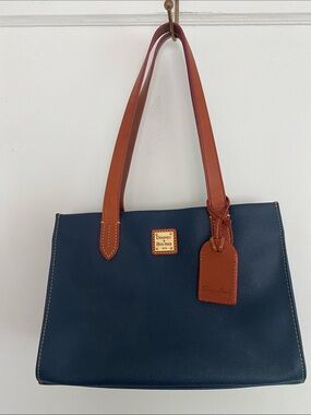 Dooney & Bourke Navy Leather Shoulder Bag